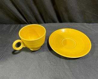 Fiestaware teacup and saucer