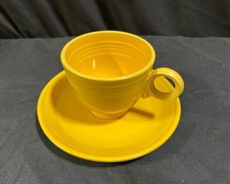 Fiestaware teacup and saucer