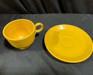 Fiestaware teacup and saucer