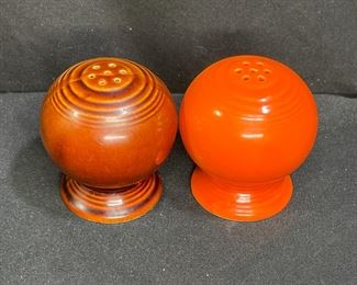 Fiestaware salt and pepper shakers