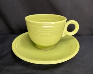Fiestaware teacup and saucer