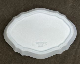 Blue Jasperware Oval Trinket Tray