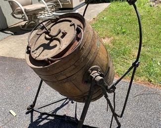 Antique Primitive Large Barrel Butter Churn