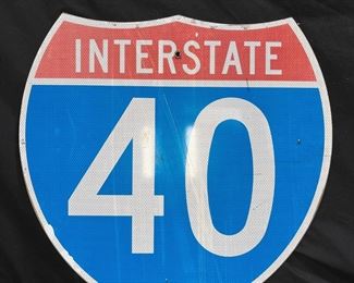 Interstate 40 sign