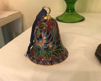 Cloisonne bell in gift box