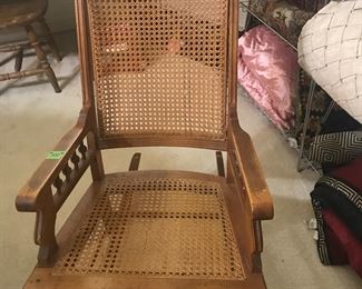Rocker with cane back and seat in excellent condition