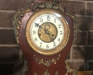 Antique cast iron clock