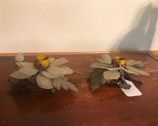 Jade candlesticks