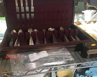 Silverplate in chest