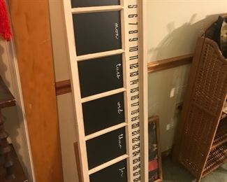 Perpetual calendar black board ( shown on its side)