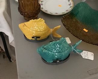 Vintage "Chicken of the Sea" salad or casserole serving dishes