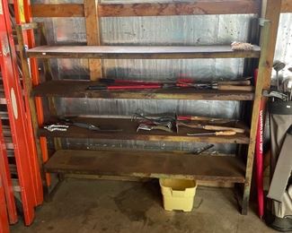 Heavy duty metal shelf