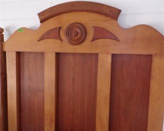 Handcrafted walnut 3/4 bed. Another made on the farm