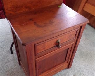 Made on the farm walnut lamp stand