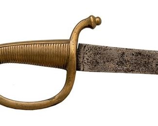 620b French 19th C Sword Handle is Loose