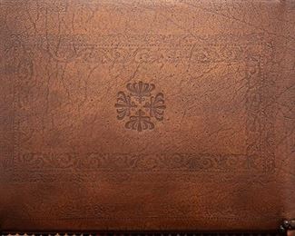 English Barley Twist Embossed Chair Detail