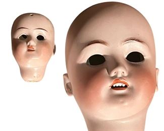 Antique Porcelain Dolls Heads