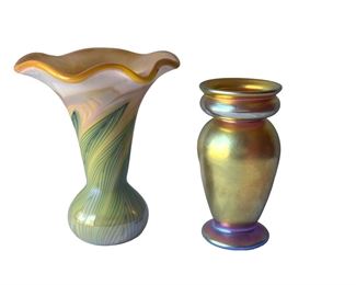 Vintage Lundberg Art Glass Vases