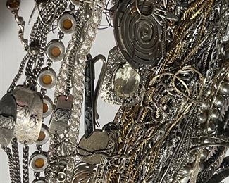 Several Giant Tray Lots of Sterling Silver
