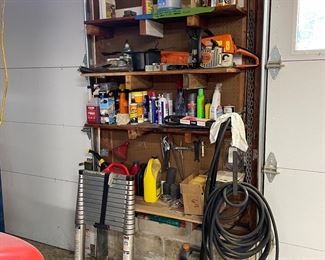 cleaning supplies (chainsaw not included)