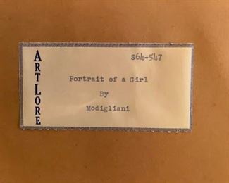Drawing by Amedeo Clemente Modigliani: was an Italian painter and sculptor who worked mainly in France