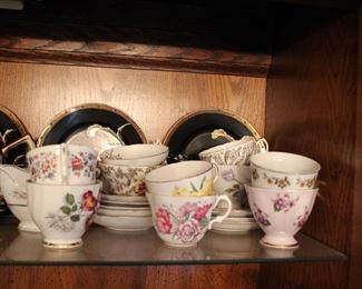 Collection of cups & saucers