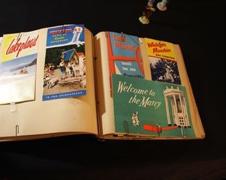 Vintage scrapbooks / travel ephemera