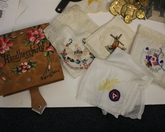 WWI hankies & Asbury Park hankie box