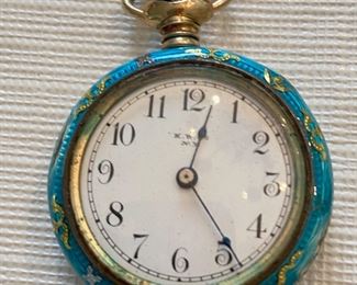 Enamel pocket watch