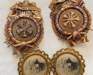 West Hoboken fire chief pins and photo clips