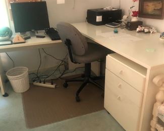 Desk with sideboard 
Great craft surface 