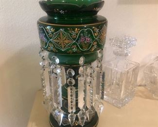 Antique Bohemian cans holders.
$400 for the set