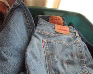Piles of 1990's Levis