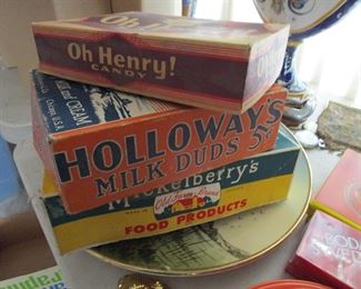 Vintage candy boxes
