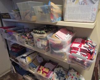 FABRIC!! TONS from vintage to early 2000's