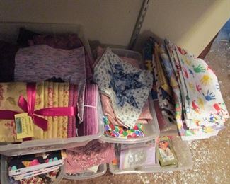 FABRIC!! TONS from vintage to early 2000's