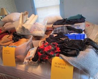 So many ladies clothing we had to fill closets then boxes