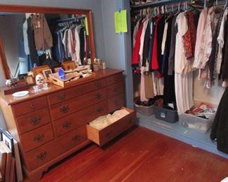 Vintage dresser, more ladies clothing