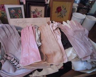 Antique glove selection