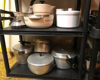 Variety of pots, boilers