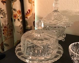 Butters dishes crystal