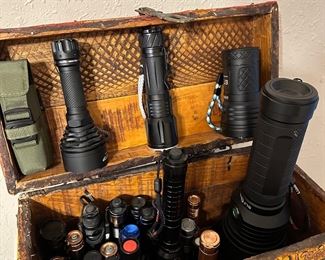 Incredibly high powered flashlight collection