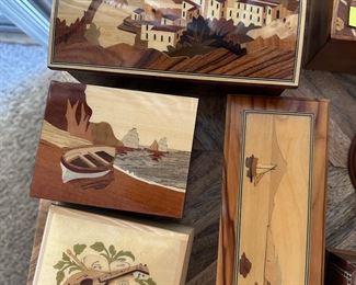 Gargiulo & Jannuzzi Italian inlaid music boxes