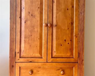Pine Armoire with Storage