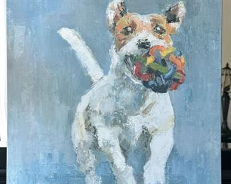 "Jack Russell" Stretched Canvas Print