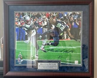 Autographed Malcolm Butler Photograph with COA