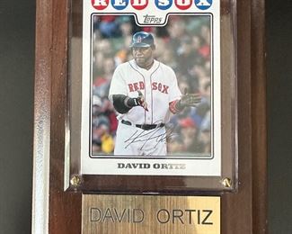 Autographed David Ortiz Baseball Card