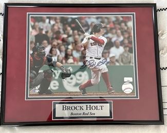 Autographed Brock Holt Photograph