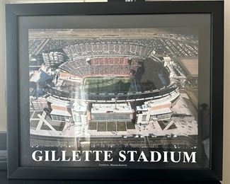 Framed Gillette Stadium Poster