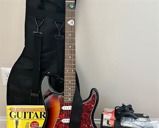 Fender Squier Strat Guitar & Squier Amp